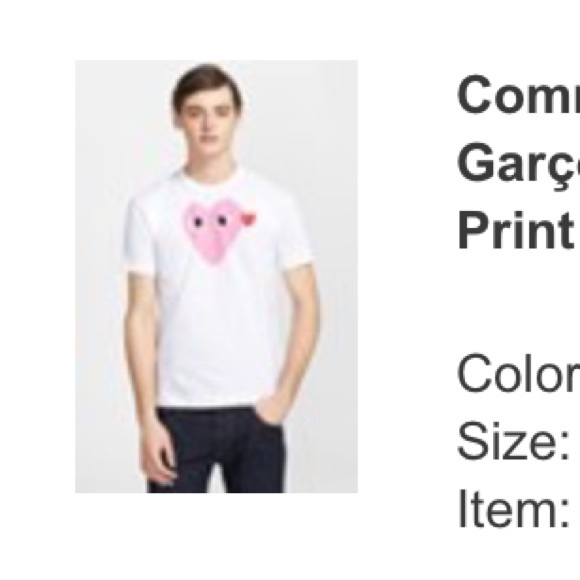 Pink Comme des garçon shirt