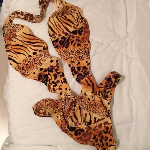 Victorias secret leopard monokini wrap