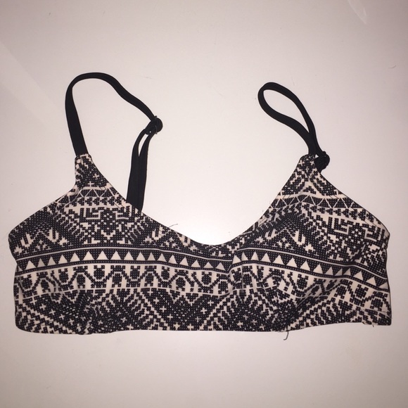 Tribal print swim top
