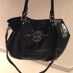 Tory Burch patent leather tote