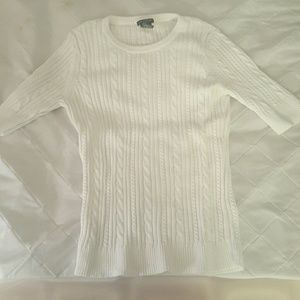 Ann Taylor White Sweater