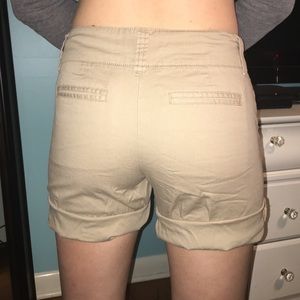 khaki shorts
