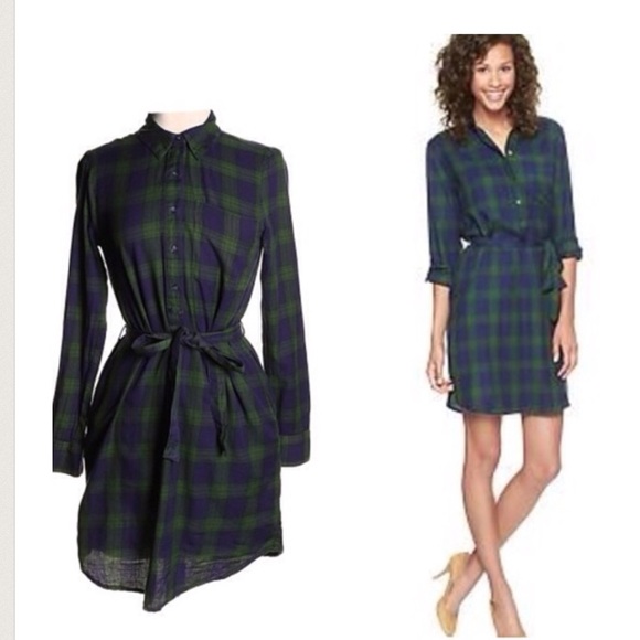 GAP Dresses & Skirts - Plaid shirtdress
