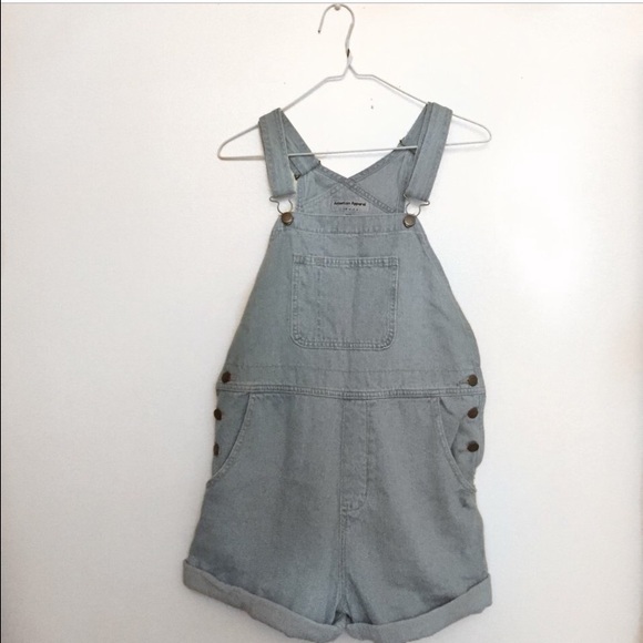 NWOT American Apparel Denim Short-Alls