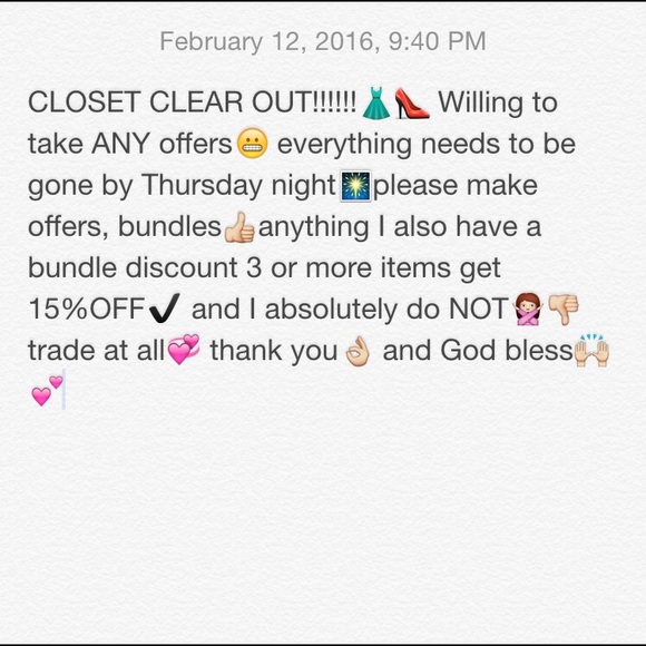 CLOSET CLEAR OUT!!!!!!!