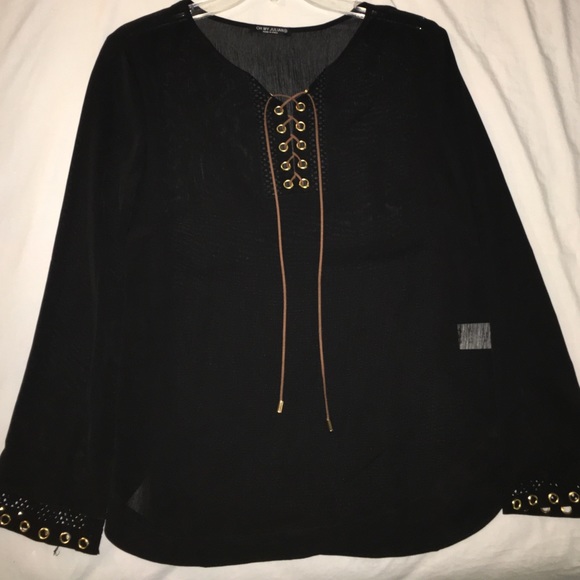 Sheer black rodeo top