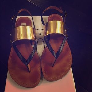 Steve Madden Cuff Sandals - Black size 8