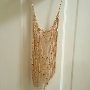 Gold colored necklace!