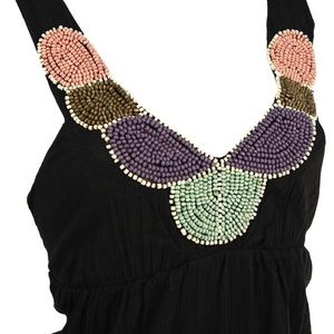 Anthropologie Ella Moss Beaded Maxi
