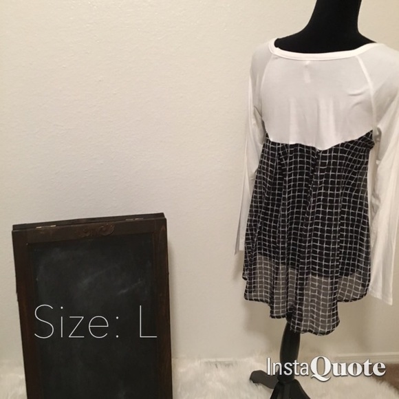 Checkered back top