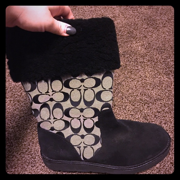 Coach boots. Size 8.5! Great condition. Worn 3x