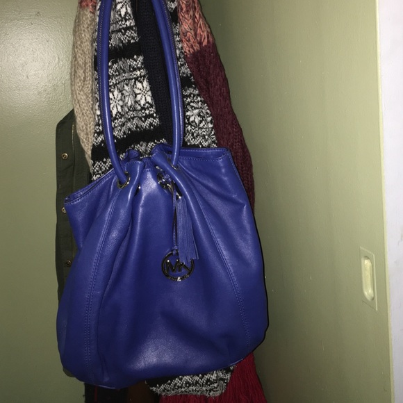 Michael Kors colbalt blue ring tote