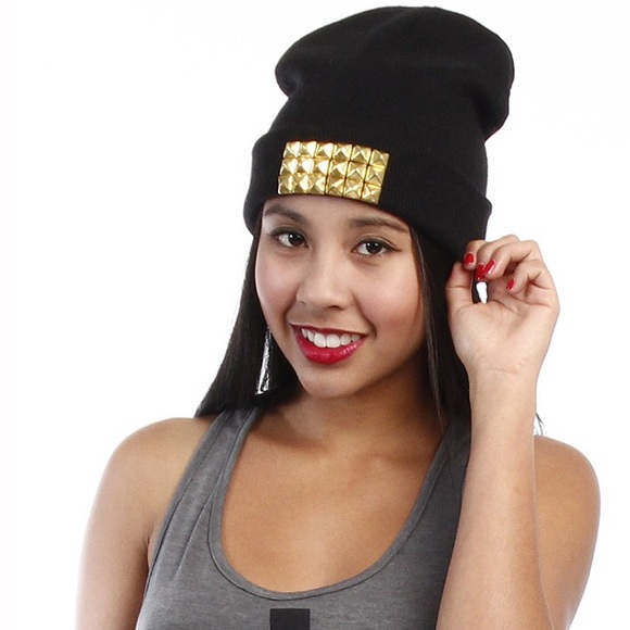 $10 SALE 💋 Sexy Studded Black Beanie