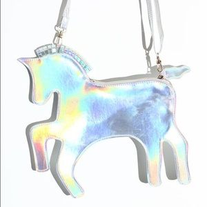New Holographic Silver Unicorn Crossbody Purse! 🦄