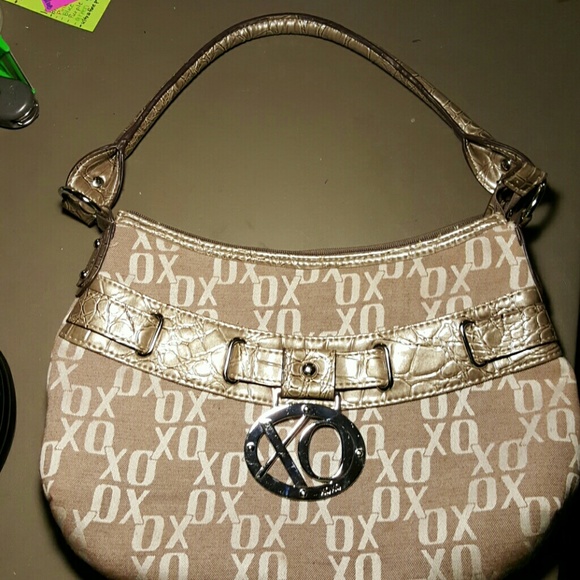 Xoxo brown/white purse