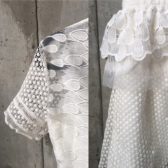 BNWT white lace layered lace dress - Picture 2 of 4