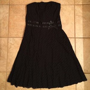 XOXO NWT BLACK STRAPLESS DRESS 7/8