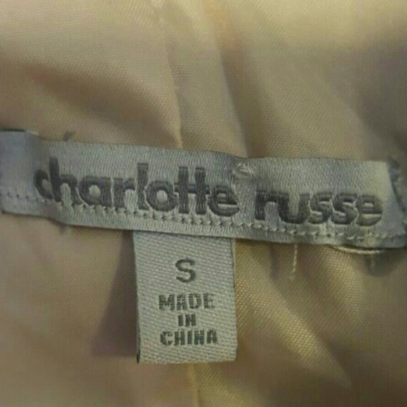 Charlotte Russe Cream Hooded Jacket Sz.S - Picture 2 of 3