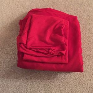 King Size Sheet Set - Red