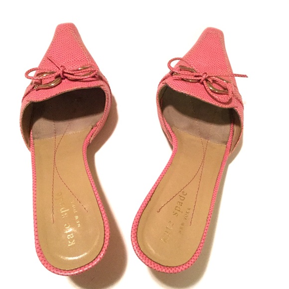 85 off kate spade Shoes Kate Spade Pink Kitten Heels, Size 6.5 from