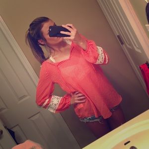 Charming Charlie's polka dot top