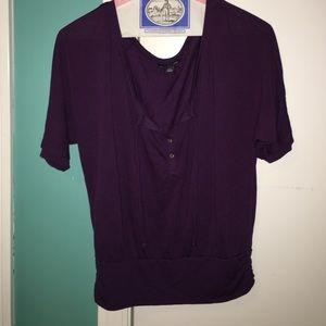 dark purple blouse
