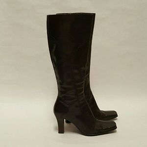 Nine West Tall Brown Leather Boot