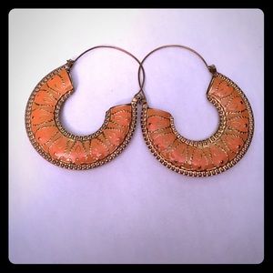 Gorgeous large hoop earrings