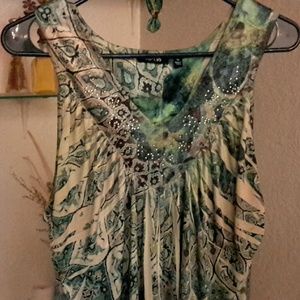 Women's Apt. 9 Sleeveless Tunic Top Size XL / 1X