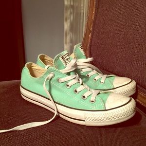 Mint Green Classic Converse