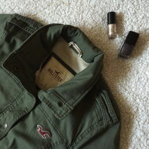 Hollister olive jacket