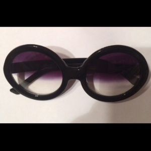 NEW Round Half-Tinted Sunglasses