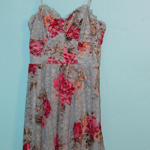 A lace floral dress