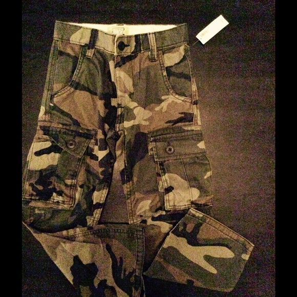 Boys Camo Cargo Pants.