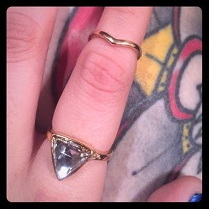 Gold ring and midi ring bundle for @amyfbaby