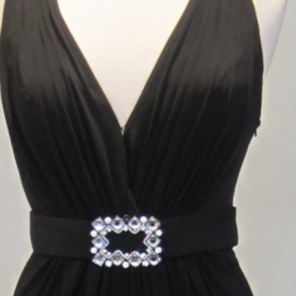 *SOLD*La Femme halter knit with beaded buckle - Picture 2 of 2