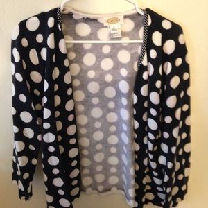 Polka dot cardigan