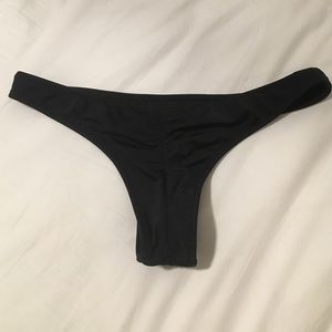 Victoria's Secret Thong Bikini Bottom Black XS