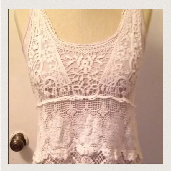 Izze Tops - Crochet tank top