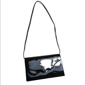 80s Patent Clutch Crossbody Bag