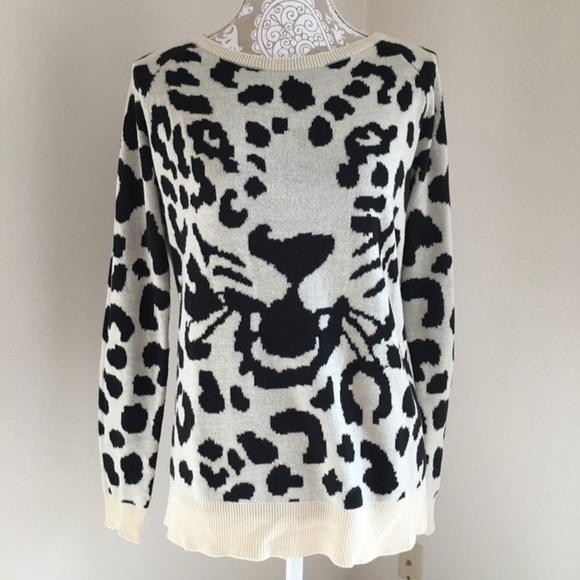 Cheetah print sweater