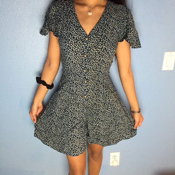 VINTAGE FLORAL ROMPER