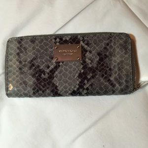 Michael kors snake skin leather wallet