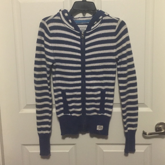 Striped hooded jacket