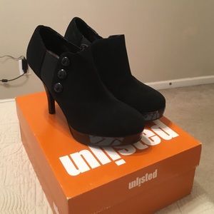 Black Platform Booties