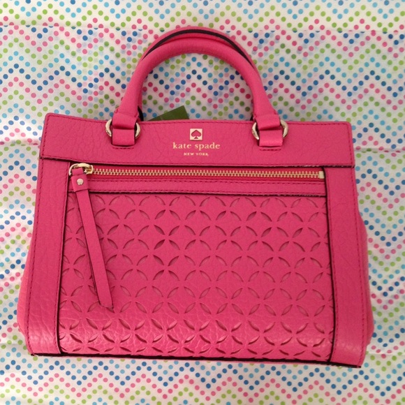kate spade Handbags - Kate spade pink leather crossbody/handbag NWT