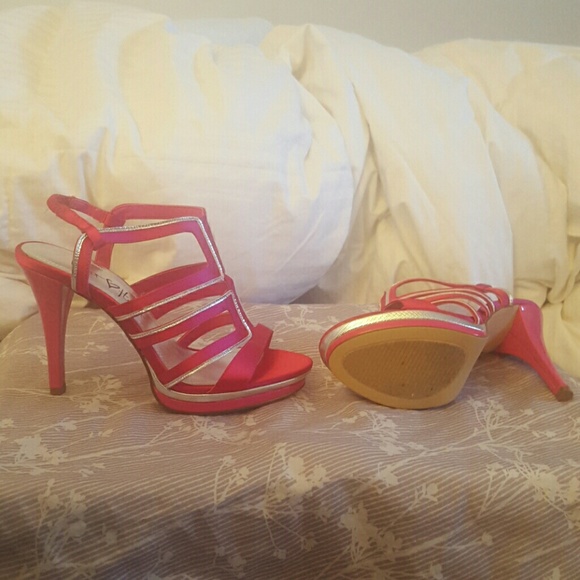 Super cute pink and silver shoes. - Picture 2 of 3