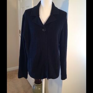 Kim Rogers Sweater Coat Black