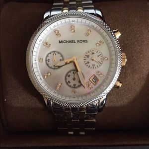 New in box Michael Kors two-tone watch