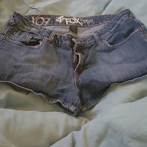 Fox jean shorts